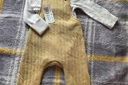 3-6m, With Tags Girls M&amp;S Dungarees with Wings and Bodysuit included
