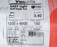 Volcalis wool Insulation 100 and 150mm
