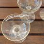 5 x 50s,60s white velvet glasses,vintage collectors item,,sold as seen .hard to come by. Image 4
