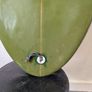6'2" Single Fin Surfboard - Custom Art + Fin & Bag Image 6