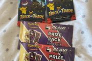 4 Pokemon packs 2 prize pack series 6 2 trick or trade