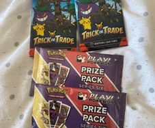 4 Pokemon packs 2 prize pack series 6 2 trick or trade