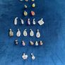 24 Vintage Faceted Crystal Pendants, Assorted Colours & Shapes, Jewellery Making Components Image 2