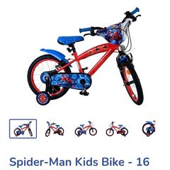 Spiderman boys bike