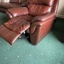 Brown leather recliner chairs Image 3