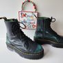 Dr Martens Jadon green black boots platform chunky quad double sole UK6.5 EU40 Image 4