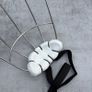 Hurling Helmet Kilkenny FaceGuard with White Chin Piece Image 4