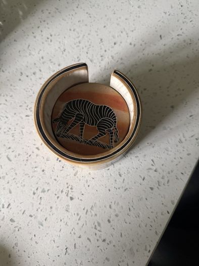 African coaster set