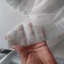 Beautiful Tulle Curtain with No Drill Extendable Curtain Pole /Cream White Image 3