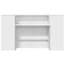 Reception Desk White 180x50x103.5 cm Engineered Wood Image 5