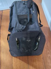 Small Dog: dog house, carrier bag, basket and crate