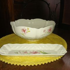 BELLEEK porcelain Big bowl and tinker dish