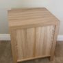 Oak and White Bedside Locker (NEW) Image 2