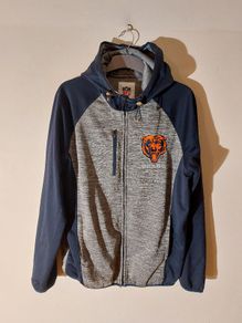 chicago bears zipped hoodie