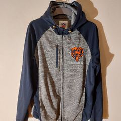 chicago bears zipped hoodie