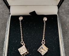 Tiffany  Co 925 silver Atlas Romaji earrings
