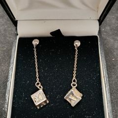 Tiffany  Co 925 silver Atlas Romaji earrings