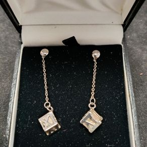 Tiffany  Co 925 silver Atlas Romaji earrings
