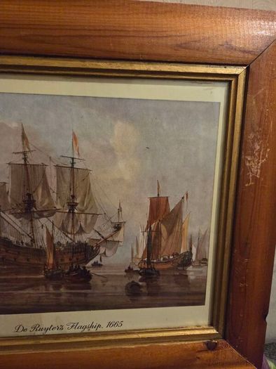 "De Ruyters Flagship 1665" Framed print