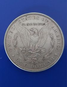 1881  "CC" American Morgan Silver Dollar 90% Silver coin