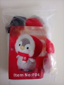 Needle Felting kit "Penguin"