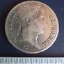 1813 (A) Napoleon Empereur, 5 Francs Silver Coin Image 2