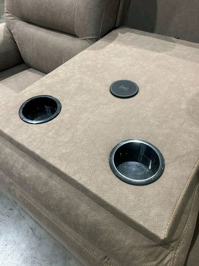 New Ashford Truffle Micro Fabric Recliner Sofa