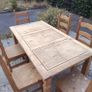 Mexican Pine Table, and 6 chairs Image 2