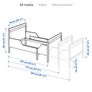 Extendable bed, white kids bed Image 2