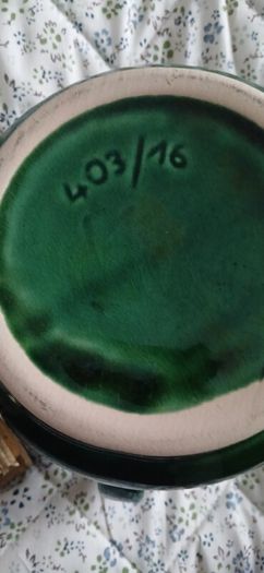 West German Green Glazed Watering Jug