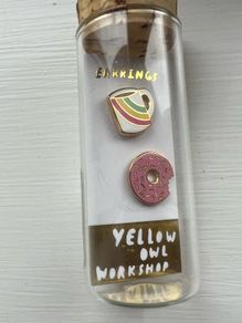 Yellow owl Workshop brand earrings