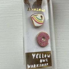 Yellow owl Workshop brand earrings