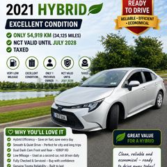 2021 Toyota Corolla Hybrid |Perfect Condition! ONLY 54,919 KM| NCT till| 2028 | Taxed | Full Service History