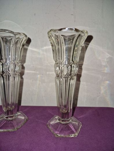 Matching pair of 1930's Rudolf Schroetter vases from the "Lord" collection