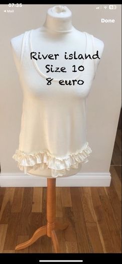 River island cream dipped back grilled end