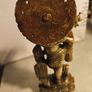 Krishna Brass Murti Krishn Hindu God Radha Krishna Hare Rama Iskon 24 CM. Tall . Image 5