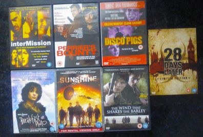 Cillian Murphy Dvd Bundle- Disco Pigs, Intermission, Wind That Shakes The Barley, Perriers Bounty, Breakfast On Pluto Etc.