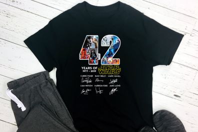 Star Wars 42 Years Of 1977-2019 Anniversary T Shirt