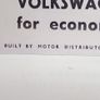 Vw Beetle Reproduction Irish Advert Poster Ireland, Irish Memorabilia Image 3