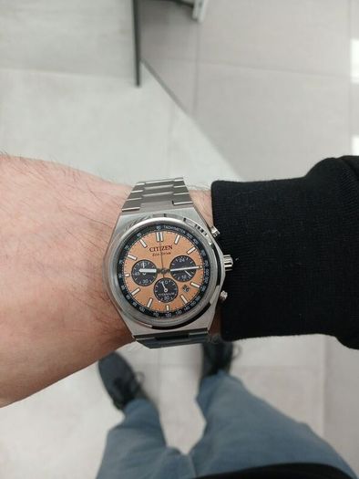 Citizen Zenshin Chronograph copper/salmon dial