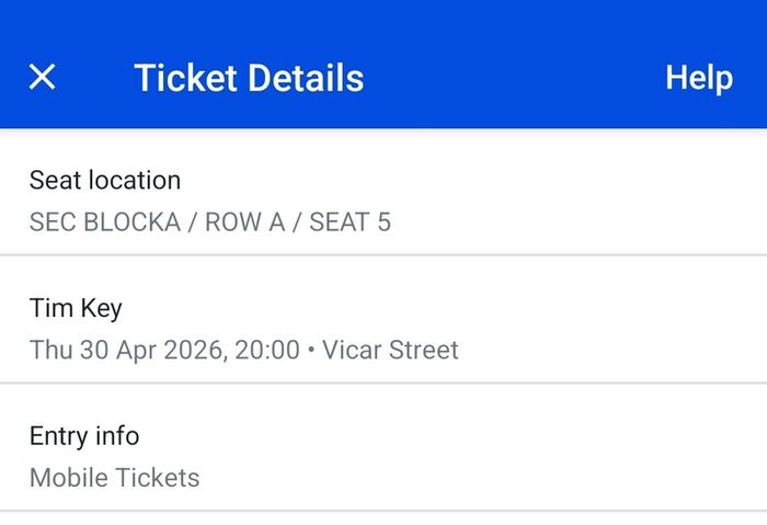 Tim Key - 2 tickets - 30th April 2026