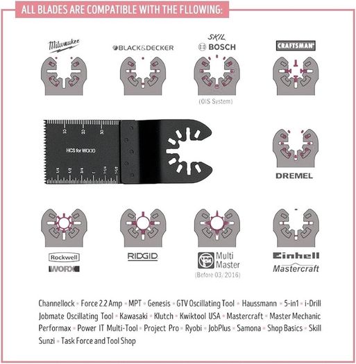 NEW SALE | 10PCS Oscillating Saw Blades Wood Metal Cutting Universal Quick Release Multitool Accessories