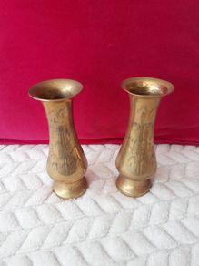 Brass Flower Holder X 2