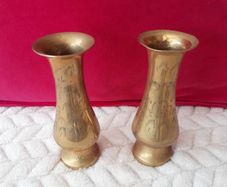 Brass Flower Holder X 2