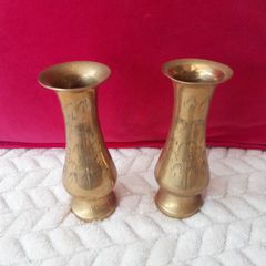 Brass Flower Holder X 2