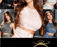 glitter TOP fits 6-8