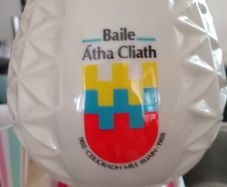 Dublin Millenium Vase.Donegal Parian Pottery.