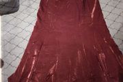 Wine  Shimmer Skirt Size 14