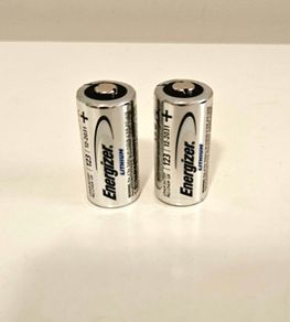 Energizer 123 Lithium 3V Batteries (Pair)