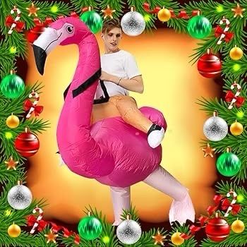 SEASONAL SALE Flamingo Costume Inflatable Costume Adult Inflatable Halloween Costumes Fancy Dress for Adult